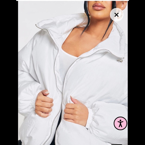 Pretty Little Thing Puff Jacket size 8 US - Picture 3 of 12